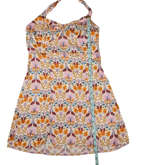 Free People Sasha Mini Dress Multicolor Floral Print, Size Small - Picture 12 of 12